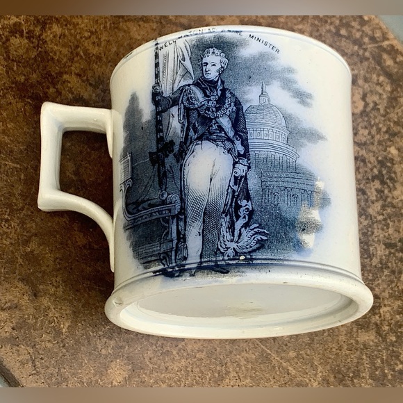 c. 1850s Antique Duke of Wellington at Waterloo Transferware Mug - Picture 11 of 16